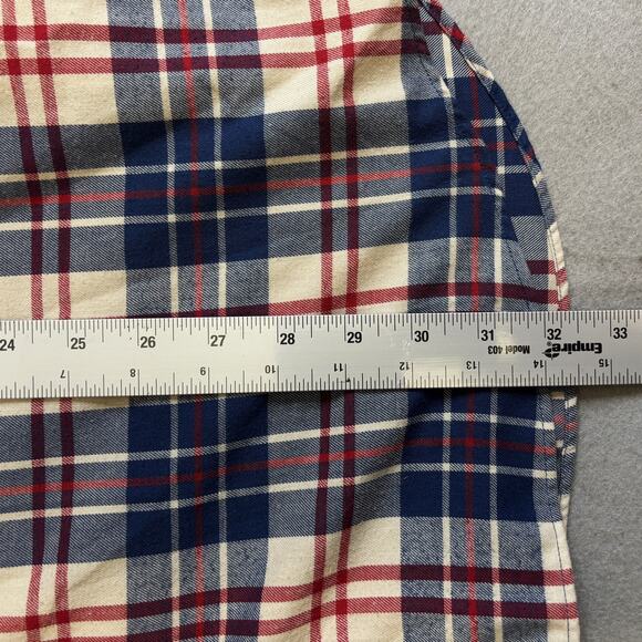 Vineyard Vines Plaid Button Down Shirt Mens XXL Blue Red Casual Slim Fit Tucker - Picture 5 of 7